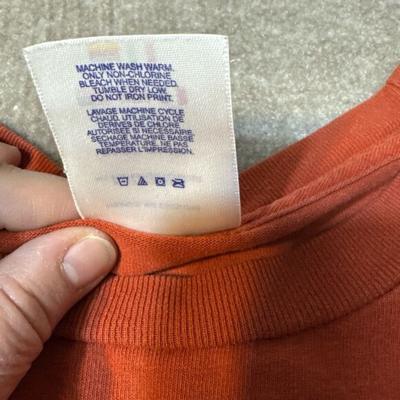 Vintage Reebok Shirt Mens XL Blue Long Sleeve Y2K Embossed Center Logo 2000-2005 - Picture 5 of 11